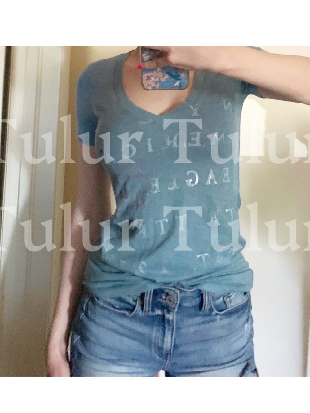American Eagle Vintage Y2K V Neck XS NWOT